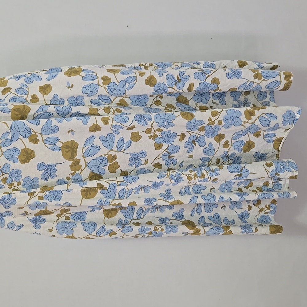 Joie Floral Linen Blend Midi Dress Size 8 Cottagecore Tradwife Easter Spring - Picture 8 of 15